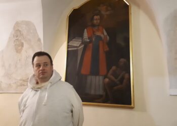 Sandomierz: Dziś Dzień św. Walentego. Patron zakochanych na obrazie u dominikanów.