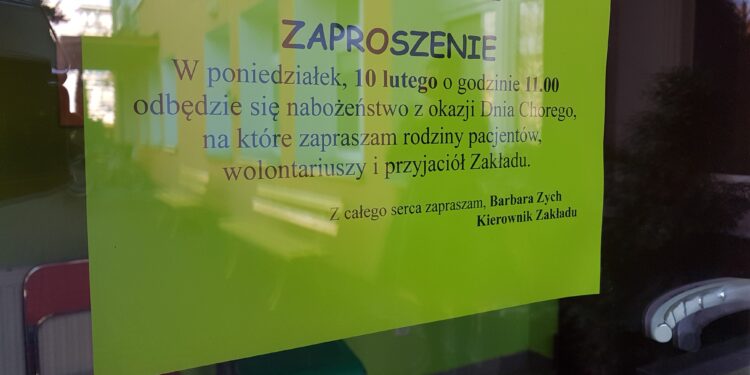 Tarnobrzeg. „Tydzień Chorego” w Zakładzie Pielęgnacyjno–Opiekuńczym.