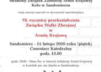 Sandomierz: Dziś 78. przeksztalcenia ZWZ w Armię Krajową.