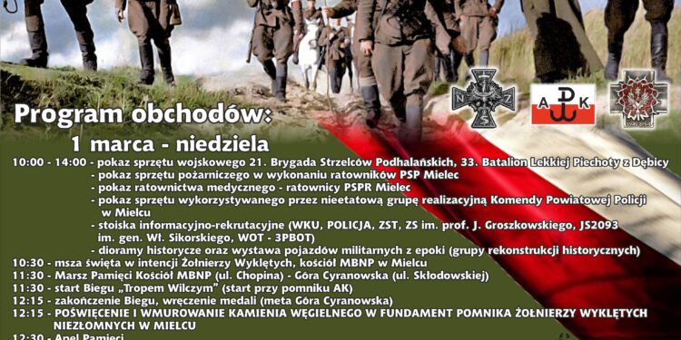 Mielec: Dzień Pamięci Żołnierzy Wyklętych.