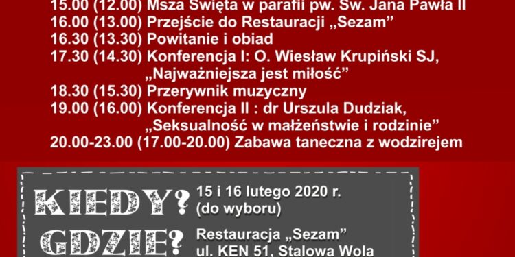 Stalowa Wola: Walentynkowy Dzień Małżeński