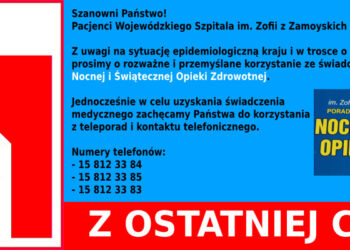 Tarnobrzeg. Dyrektor szpitala apeluje.