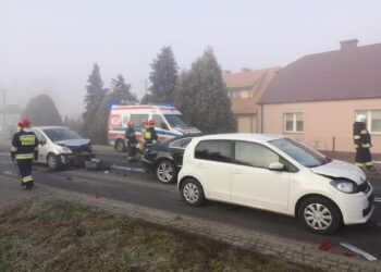 Tarnobrzeg: Zderzenie czterech aut