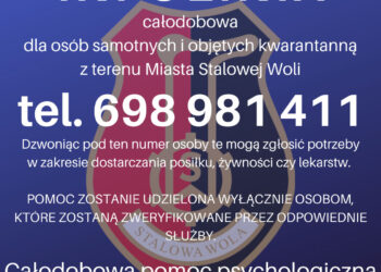 Stalowa Wola: Infolinia dla osób potrzebujących pomocy i wsparcie psychologiczne.