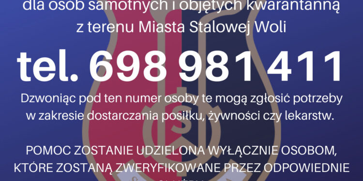 Stalowa Wola: Infolinia dla osób potrzebujących pomocy i wsparcie psychologiczne.