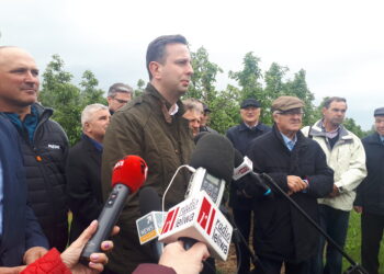 Przybysławice, Skotniki, Sandomierz: Wizyta Władysława Kosiniaka-Kamysza w powiecie sandomierskim.