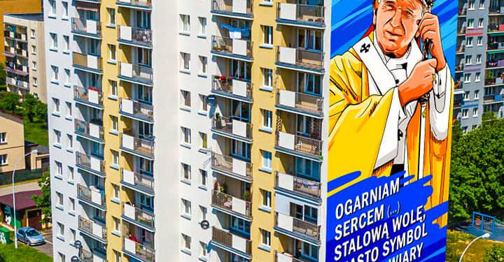 Stalowa Wola: Na Alejach Jana Pawła II powstanie mural Świętego