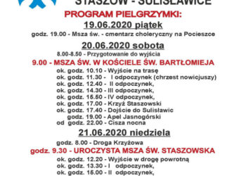 Sulisławice, Staszów: Jubileuszowa 200 Piesza Pielgrzymka do Sulisławic.