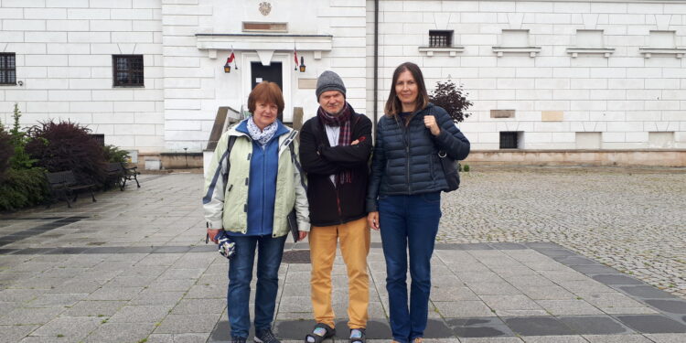 Sandomierz: Malarski plener artystów amatorów z Łodzi.