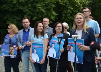Stalowa Wola: Koalicjanci apelowali o poparcie w wyborach Rafała Trzaskowskiego