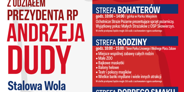 Prezydent RP Andrzej Duda w „Strefie rozmów o Polsce” w Stalowej Woli