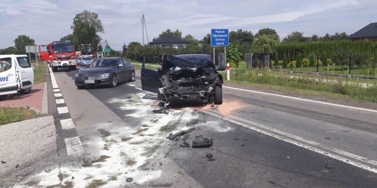 Goźlice: Po wypadku zablokowana krajowa „dziewiątka”