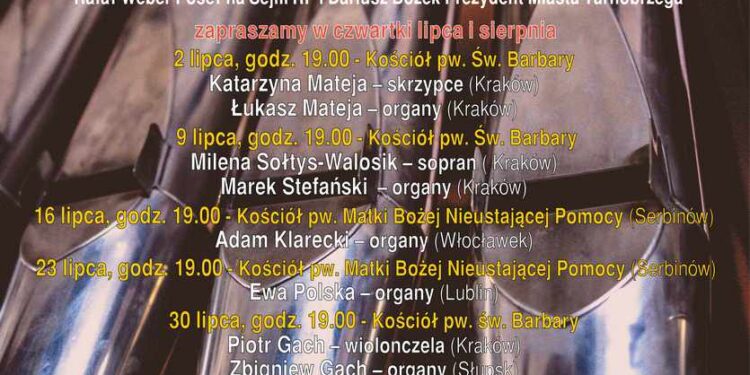 Tarnobrzeg. Dziś na organach zagra Ewa Polska.