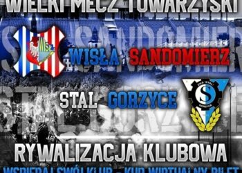 Sandomierz, Gorzyce: Kibice walczą o mecz.