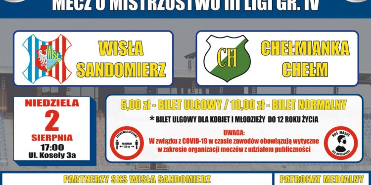 Sandomierz: „Wisła” zmierzy się z „Chełmianką”.
