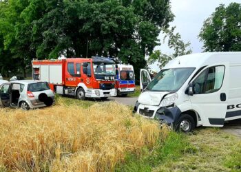 Goźlice: Wypadek, utrudnienia na drodze.