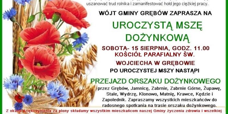 Grębów. Dożynki w trochę innej formie