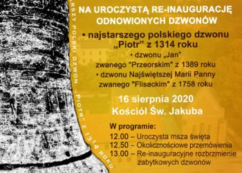Sandomierz:  Najstarszy datowany dzwon w Polsce znów zabrzmi na kościelnej wieży.