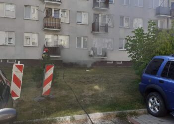 Tarnobrzeg: Pożar na ulicy Kopernika.