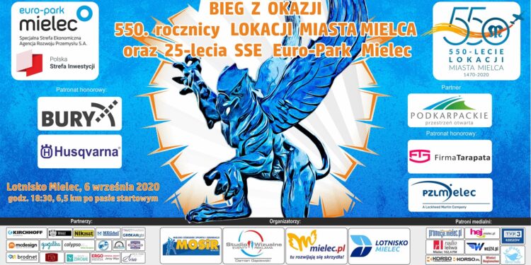 Mielec: Bieg po mieleckim lotnisku.