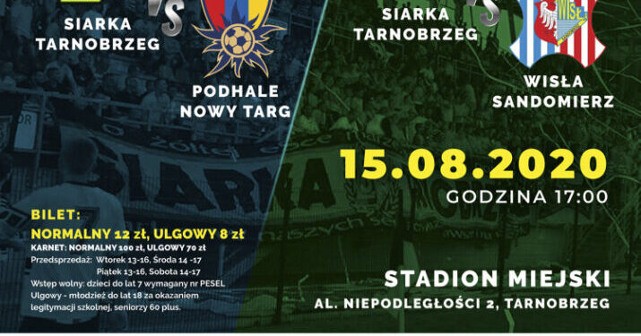 Tarnobrzeg: Siarka Tarnobrzeg kontra Wisła Sandomierz.