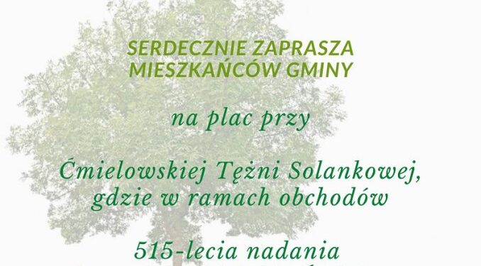 Ćmielów: Zasadzą drzewa na jubileusz