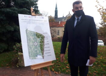 Sandomierz: Rozpoczynają się prace rewitalizacyjne w parku miejskim.