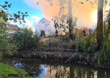 Trześń: Płonęła stodoła