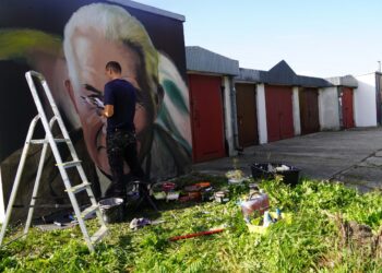 Mielec: Mural Tadeusza Ryczaja
