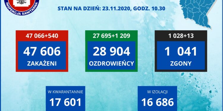 Tarnobrzeg, powiat tarnobrzeski. SARS-CoV-2. Aktualne statystyki sanepidu.