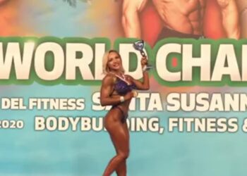 Sandomierz: Zawodniczka LKS Sandomierz Dagmara Dominiczak obroniła tytuł Mistrzyni Swiata w wellness fitness na MIstrzostwach świata w Hiszpanii.