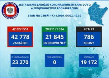 Tarnobrzeg, powiat tarnobrzeski. SARS-CoV-2. Aktualne statystyki sanepidu.