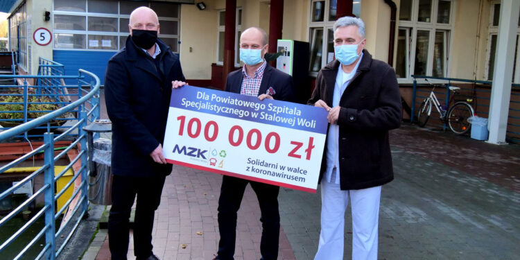 Stalowa Wola: MZK wsparł szpital w zakupie środków ochrony osobistej