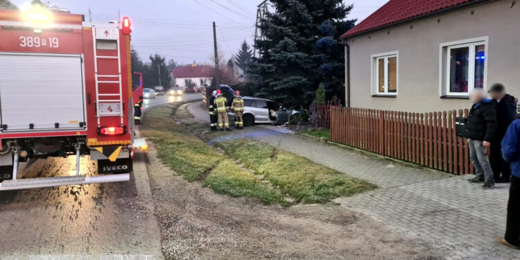 Sokolniki. Najpierw w płot, później w drzewo