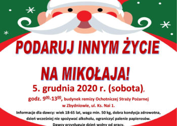 Zbydniów: Oddaj krew i osocze na Mikołaja