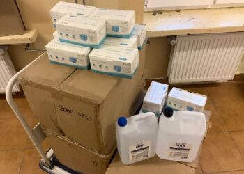 Tarnobrzeg. Płyny i maseczki dla miejskich parafii.