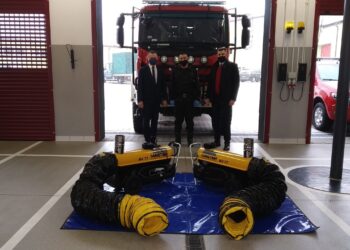 Sandomierz: Nagrzewnice dla strażaków.