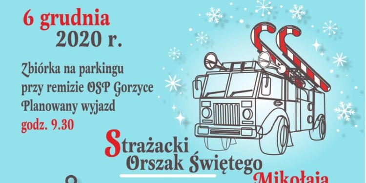 Gorzyce. Ulicami gminy przejedzie Strażacki Orszak Świętego Mikołaja.
