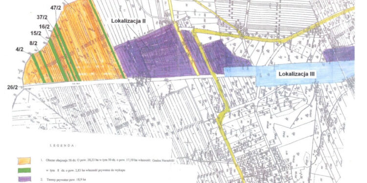 Harasiuki: Droga do terenów inwestycyjnych i miejsce na farmę fotowoltaiczną