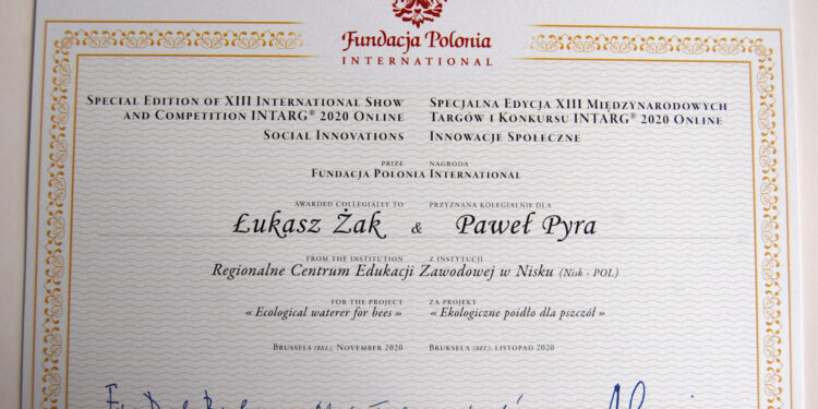 Nisko: Kolejne wynalazki uczniów z RCEZ nagrodzone