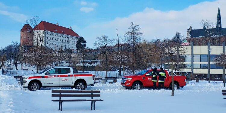 Sandomierz: Strażacy przygotowani do nadchodzącej odwilży.