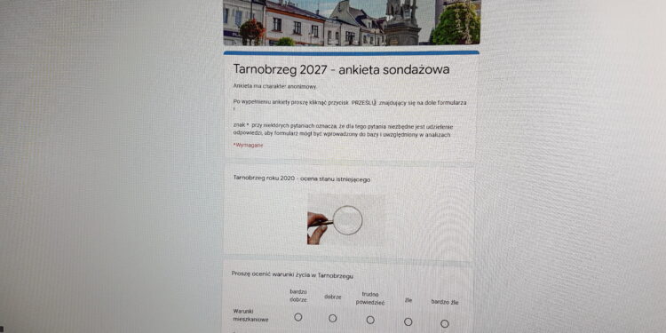 Tarnobrzeg. Wypełnij ankietę dotyczącą miasta.