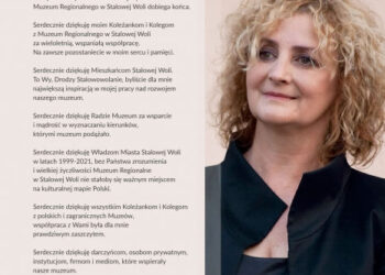 Stalowa Wola: Dyrektor Muzeum Lucyna Mizera odchodzi na emeryturę