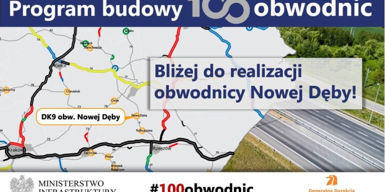 Nowa Dęba. Unieważniono przetarg na wykonanie dokumentacji dla budowy obwodnicy