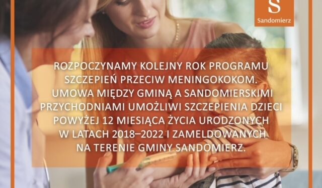 Sandomierz: Dzieci zostaną zaszczepione przeciwko pneumokokom.