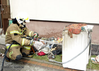Skopanie: Pożar pralki w mieszkaniu przy alei Gen. Sikorskiego