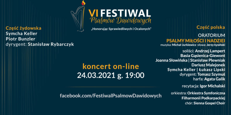 Rzeszów: Festiwal Psalmów Dawidowych „Honorując Sprawiedliwych i Ocalonych” on line.