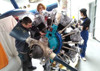Mielec: Mielecka młodzież odnowiła wyjątkowy model silnika
