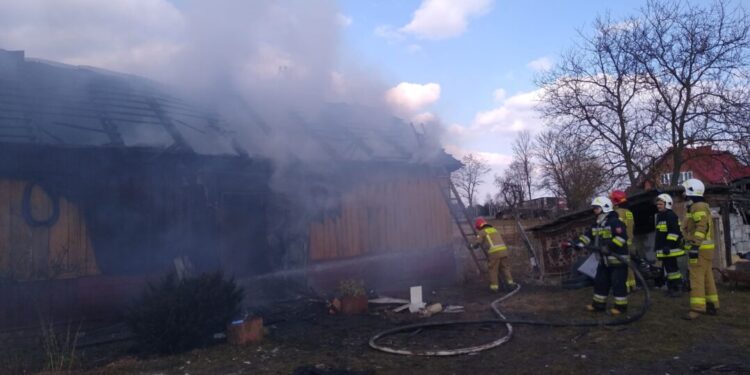 Osiek. Pożar domu w Szwagrowie
