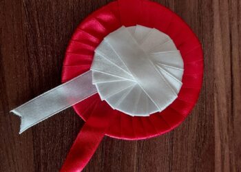 Sandomierz: Zrób kokardę w barwach narodowych.